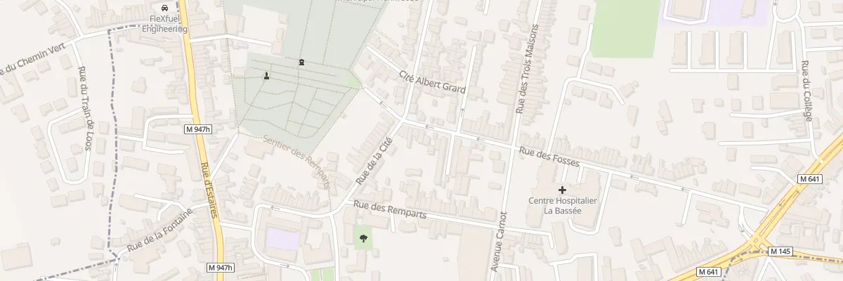 Plan du 6 Rue des Fossés à La Bassée