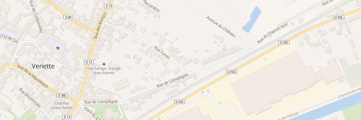 Plan du 221 Rue Tunon à Venette