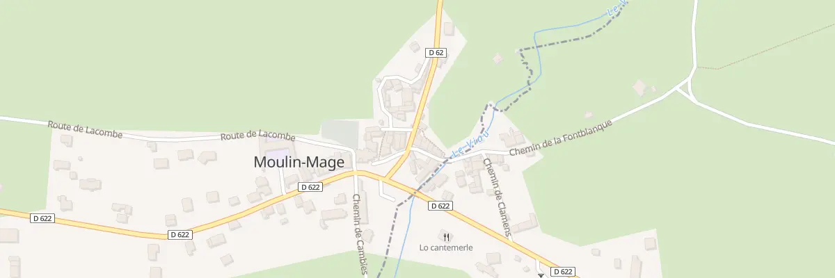Plan du 5033 Le Bourg à Moulin-Mage