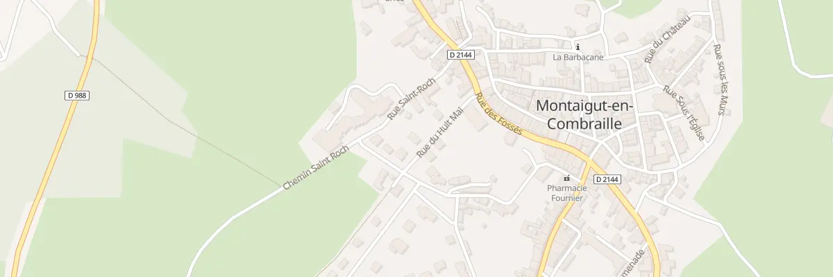 Plan du 4 Rue du Huit Mai à Montaigut-en-Combraille
