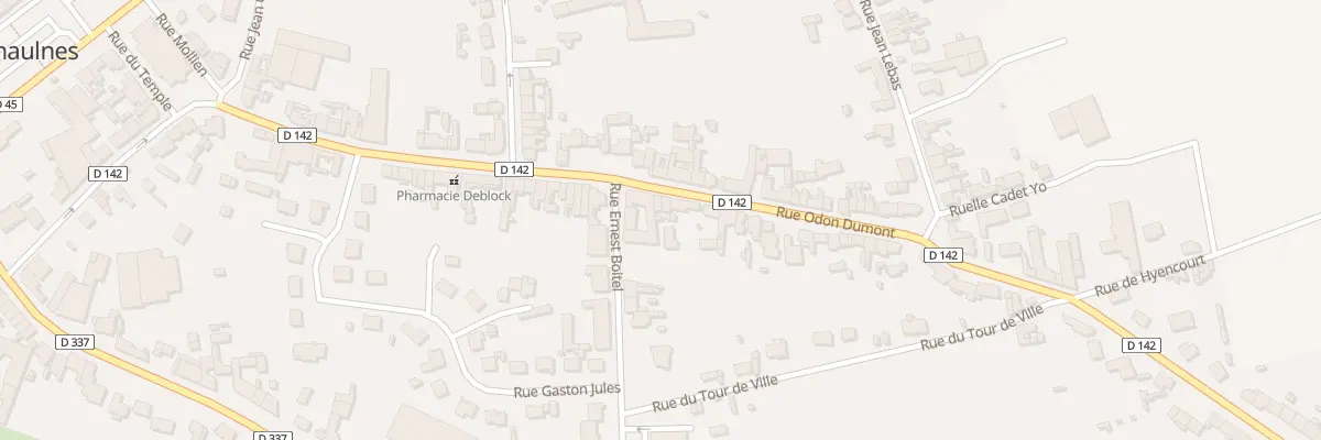 Plan du 45 Rue Odon Dumont à Chaulnes