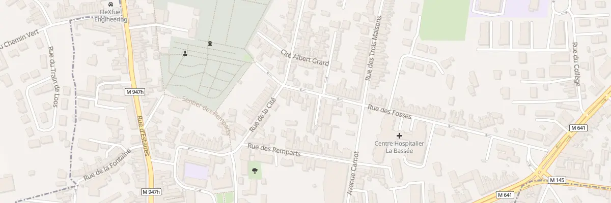 Plan du 10 Rue des Fossés à La Bassée