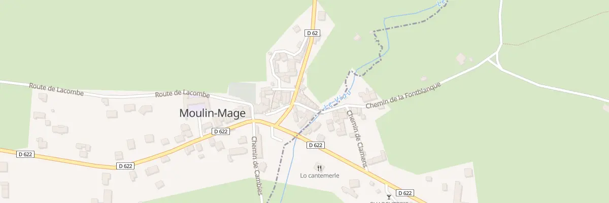Plan du 5036 Le Bourg à Moulin-Mage