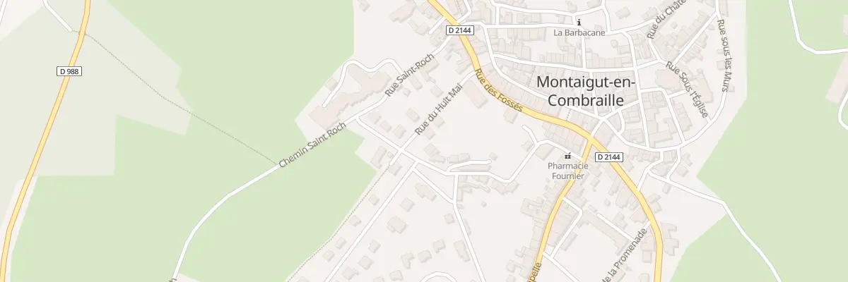 Plan du 3 Rue du Huit Mai à Montaigut-en-Combraille