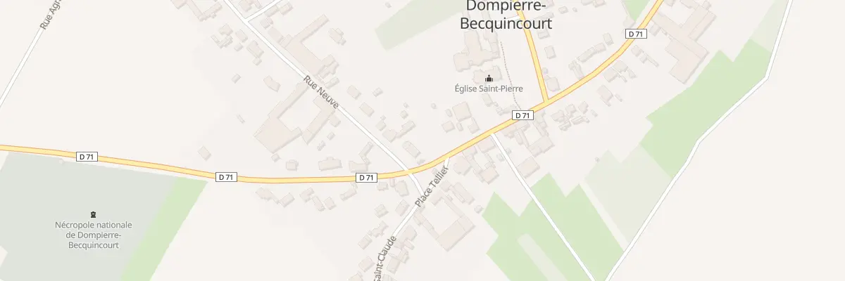 Plan du 2 Rue Neuve à Dompierre-Becquincourt