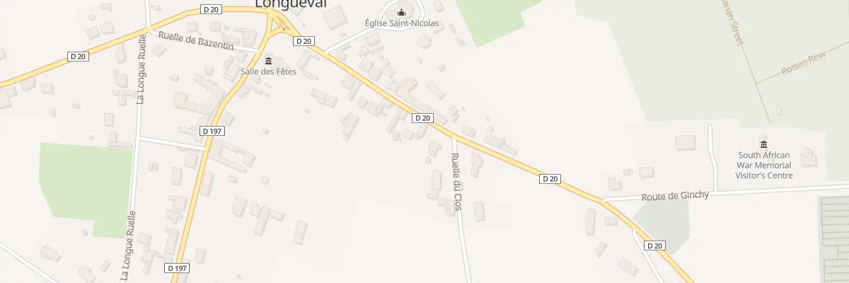 Plan du 16 Rue de Péronne à Longueval