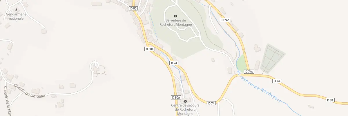 Plan du 5090 Rue de la Croix de la Mission à Rochefort-Montagne