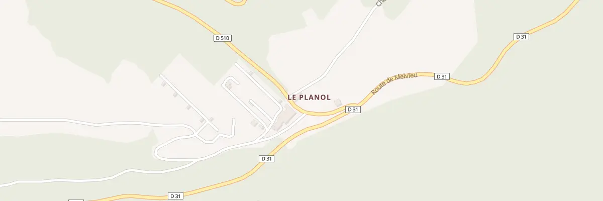 Plan du 5076 Le Planol à Saint-Victor-et-Melvieu
