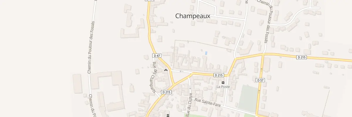Plan du 10 Pl du Marche à Champeaux