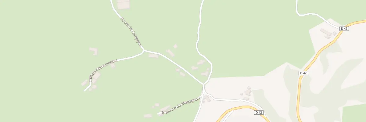 Plan du 5279 Le Bousquet à Montpeyroux