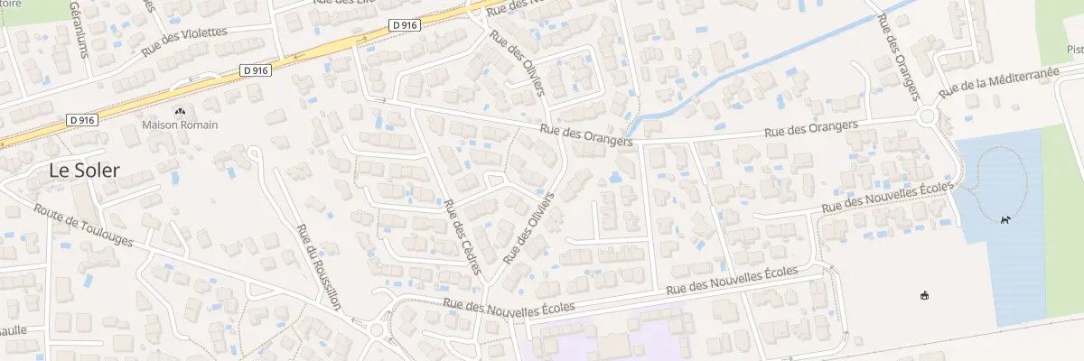 Plan du 22 Rue des Oliviers au Soler