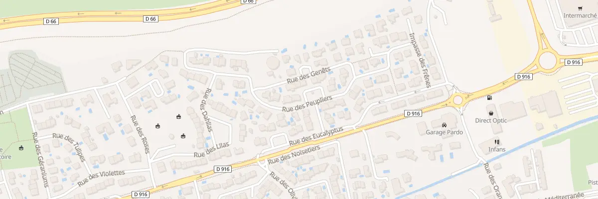 Plan du 16 Rue des Peupliers au Soler