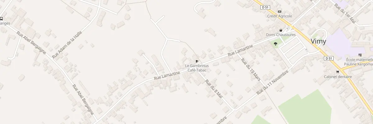 Plan du 39 Rue Lamartine à Vimy