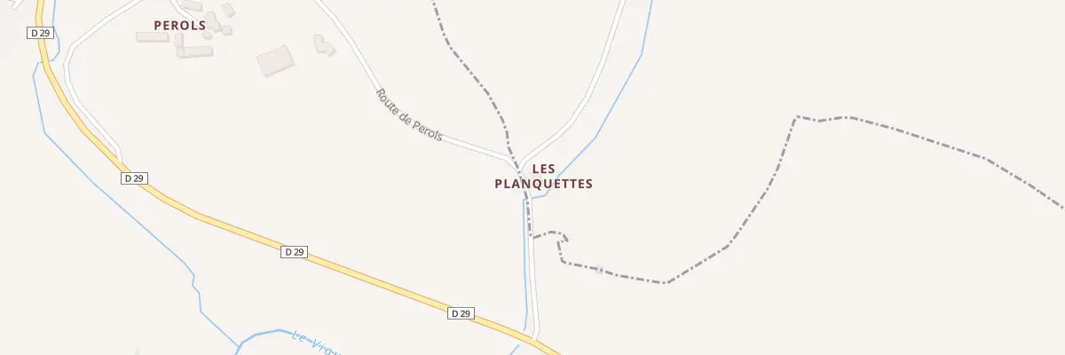 Plan du 5096 Les Planquettes à Ségur