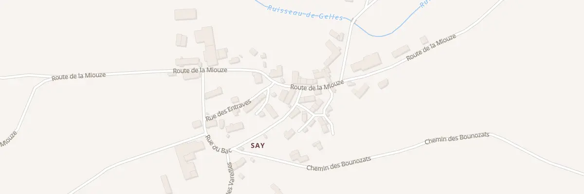 Plan du 15 Rue du Bac - Say à Gelles