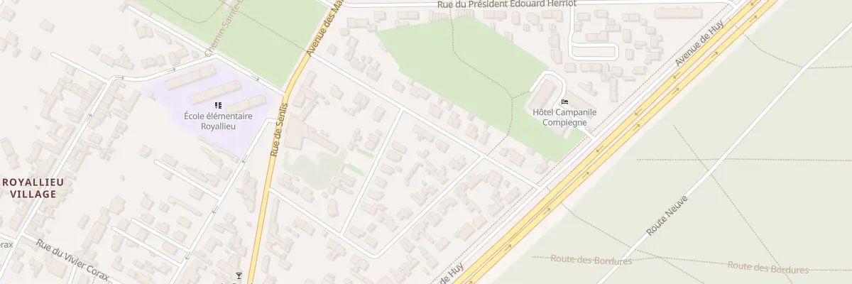 Plan du 14 Rue Pillet Will à Compiègne