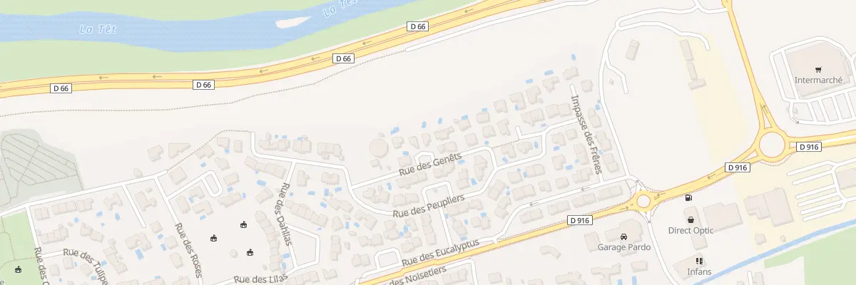 Plan du 9 Rue des Genêts au Soler
