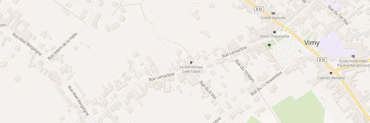 Plan du 37 Rue Lamartine à Vimy
