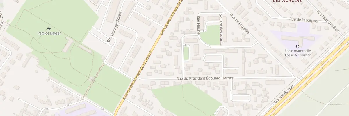 Plan du 20 Rue Fleurie à Compiègne