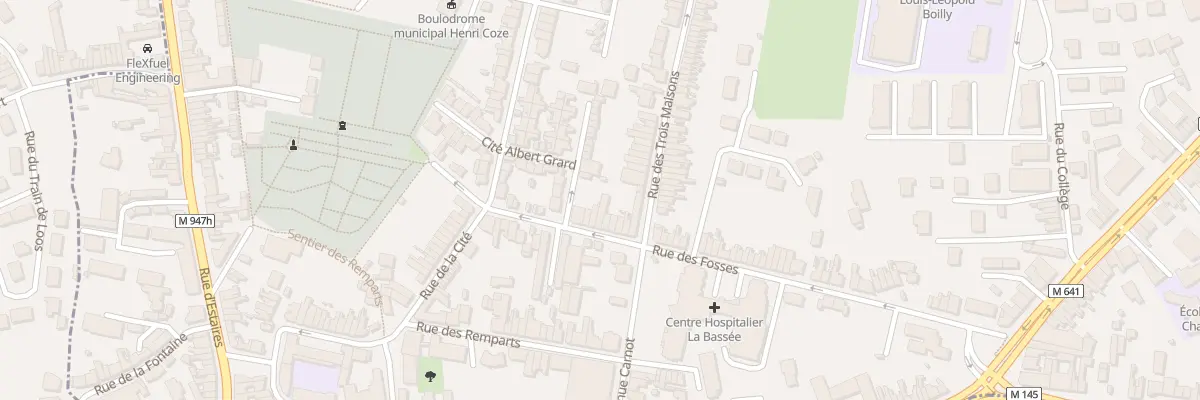 Plan du 5 Rue des Fossés à La Bassée