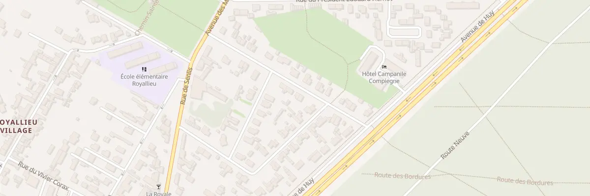 Plan du 16 Rue Pillet Will à Compiègne