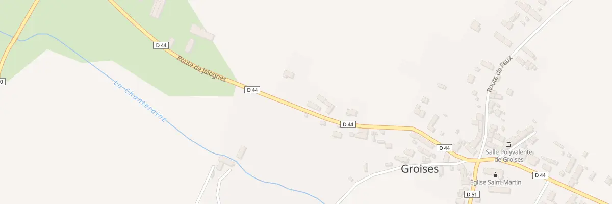 Plan du 24 Rte de Jalognes à Groises