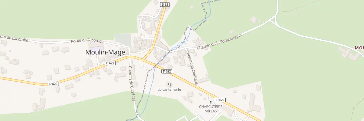 Plan du 5892 Moulin Mage à Murat-sur-Vèbre