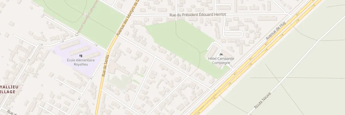 Plan du 19 Rue Pillet Will à Compiègne