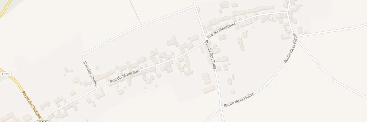 Plan du 44 Rue du Montceau à Féricy