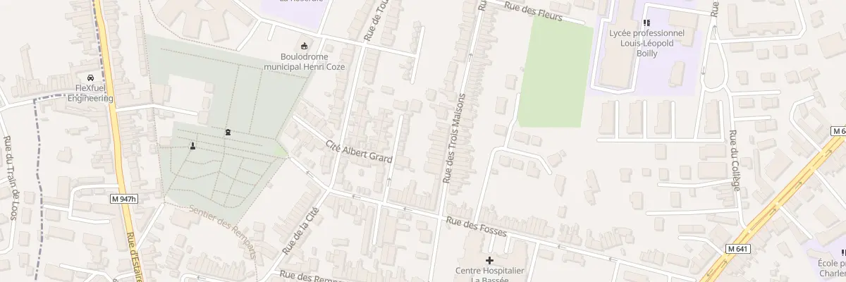 Plan du 13 Rue des Trois Maisons à La Bassée
