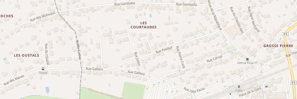 Plan du 1 Rue Clémenceau à Esbly