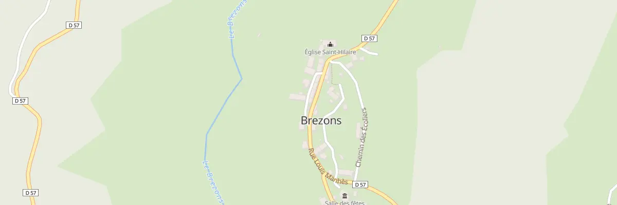 Plan du 21 Le Bourg à Brezons