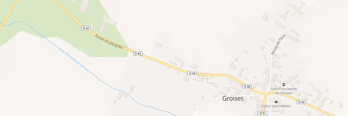 Plan du 22 Rte de Jalognes à Groises