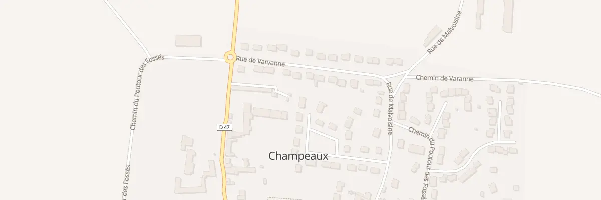 Plan du 10 Rue du Pré du Pain à Champeaux