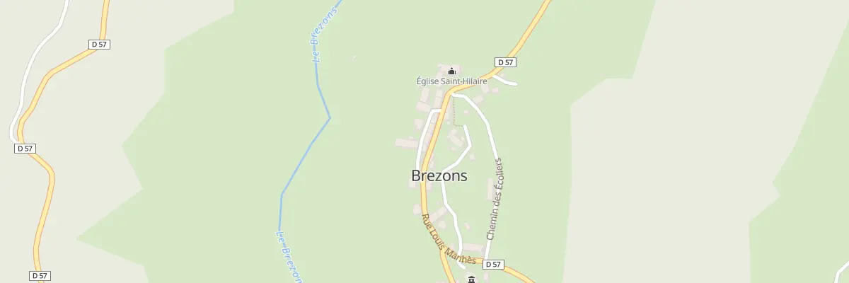 Plan du 20 Le Bourg à Brezons