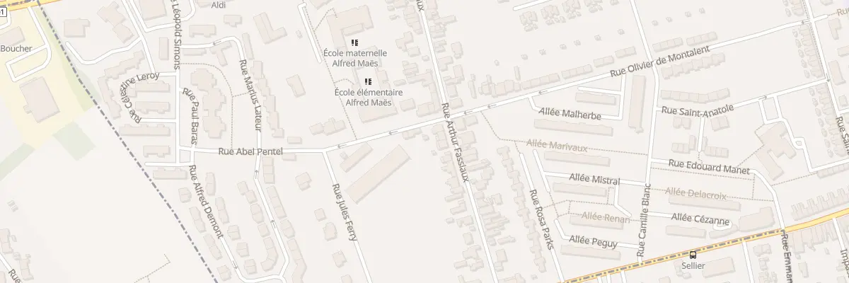 Plan du 38 Rue Arthur Fassiaux à Lens