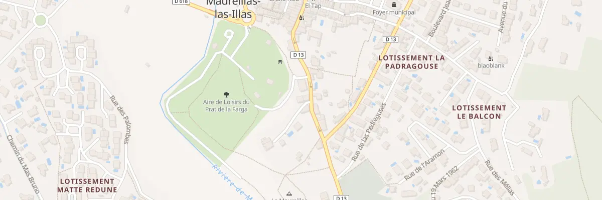 Plan du 1 Imp de la Fargue à Maureillas-las-Illas