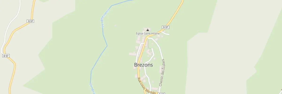 Plan du 7 Le Bourg à Brezons