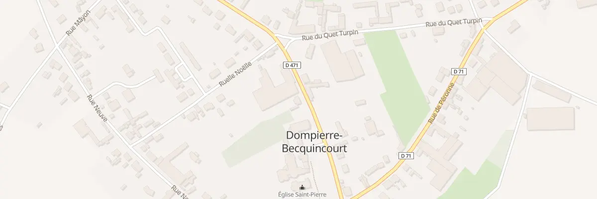 Plan du 3 Rue de l’Eglise à Dompierre-Becquincourt