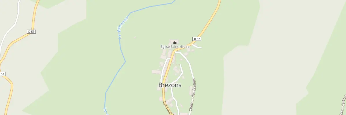 Plan du 23 Le Bourg à Brezons