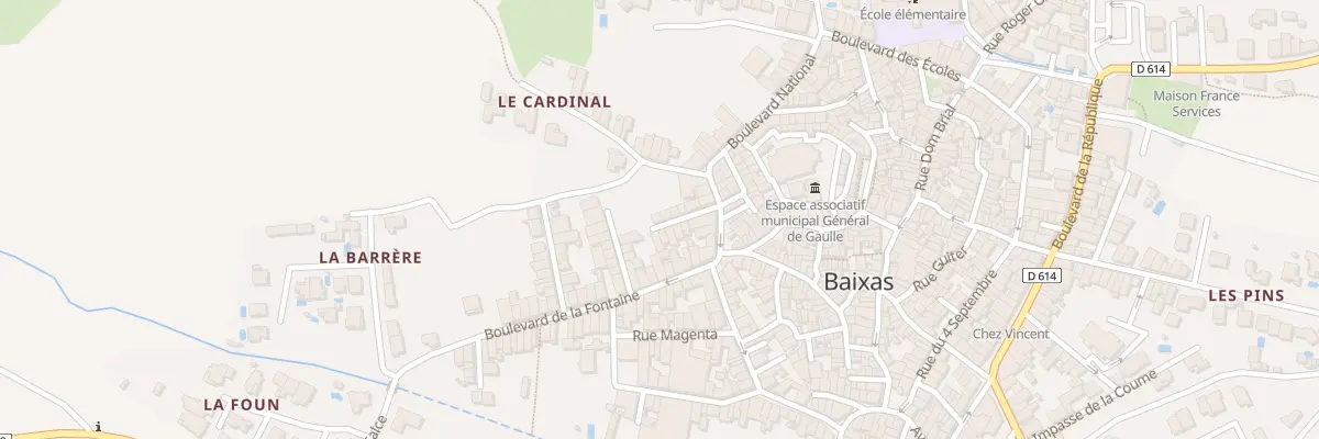Plan du 8 Rue Nationale à Baixas