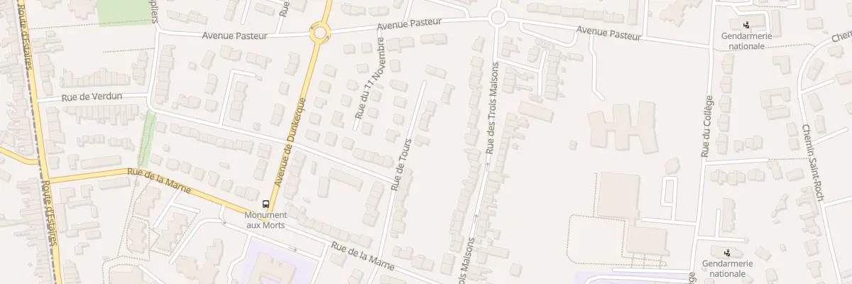 Plan du 74 Rue de Tours à La Bassée