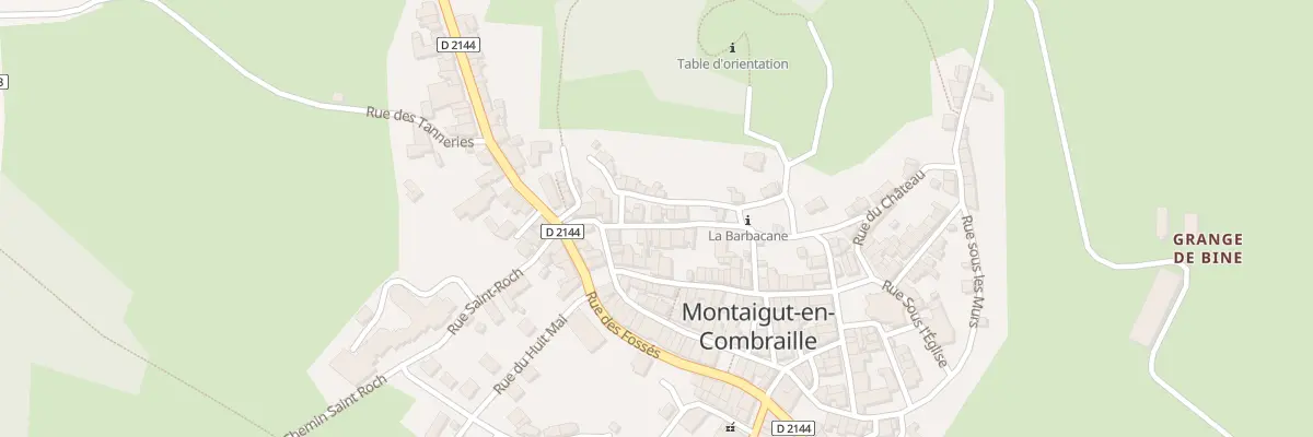 Plan du 9 Rue Le Boulval à Montaigut-en-Combraille