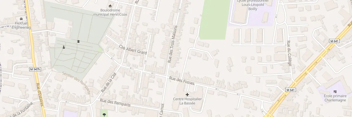 Plan du 12 Rue des Trois Maisons à La Bassée