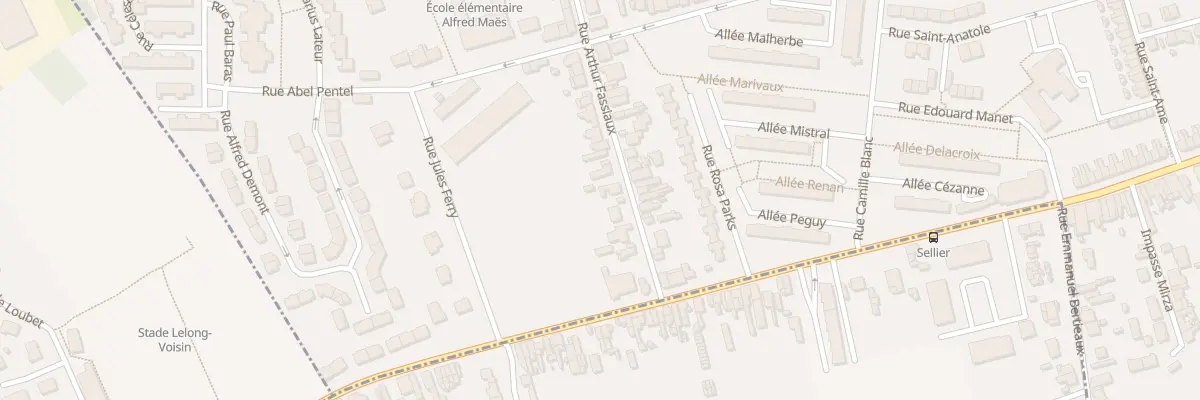 Plan du 50 Rue Arthur Fassiaux à Lens