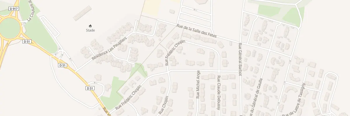 Plan du 25 Rue Frédéric Chopin à Vimy