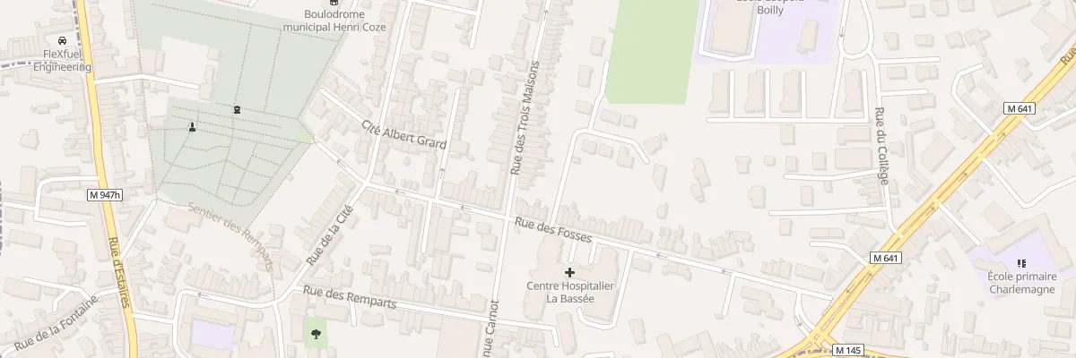 Plan du 6 Rue des Trois Maisons à La Bassée