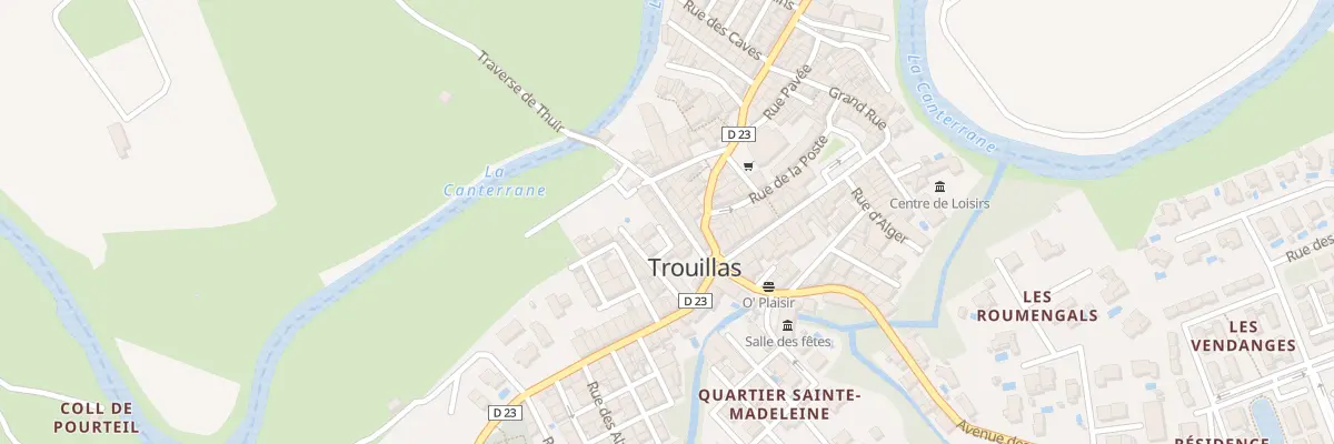 Plan du 9 Tra de Thuir à Trouillas