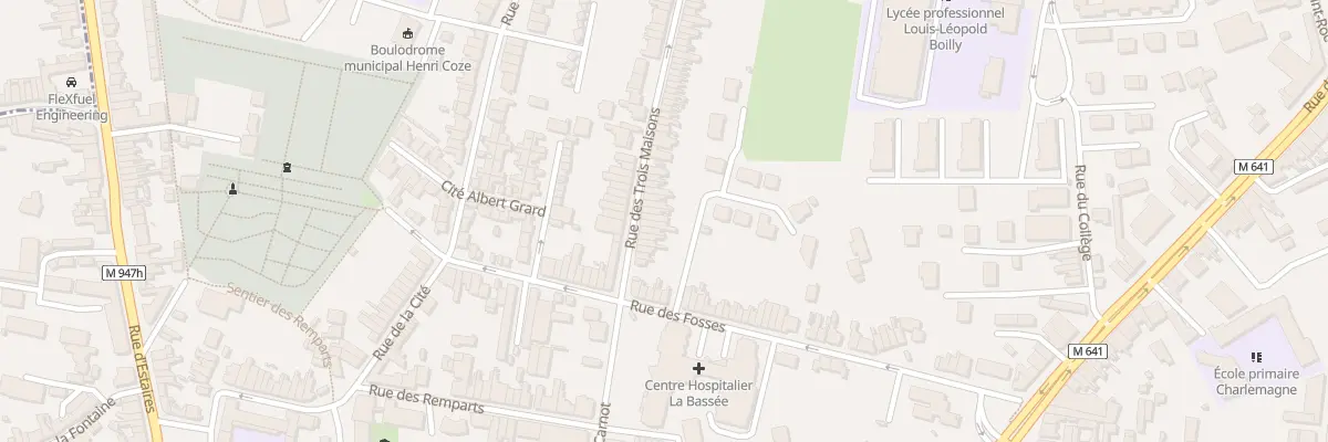 Plan du 16 Rue des Trois Maisons à La Bassée