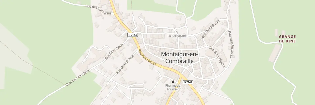 Plan du 10 Rue du Palais à Montaigut-en-Combraille